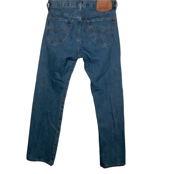 Levi Strauss Levis 501 Button Fly Jeans 32x31 Actual Size Blue Denim READ - Picture 2 of 16